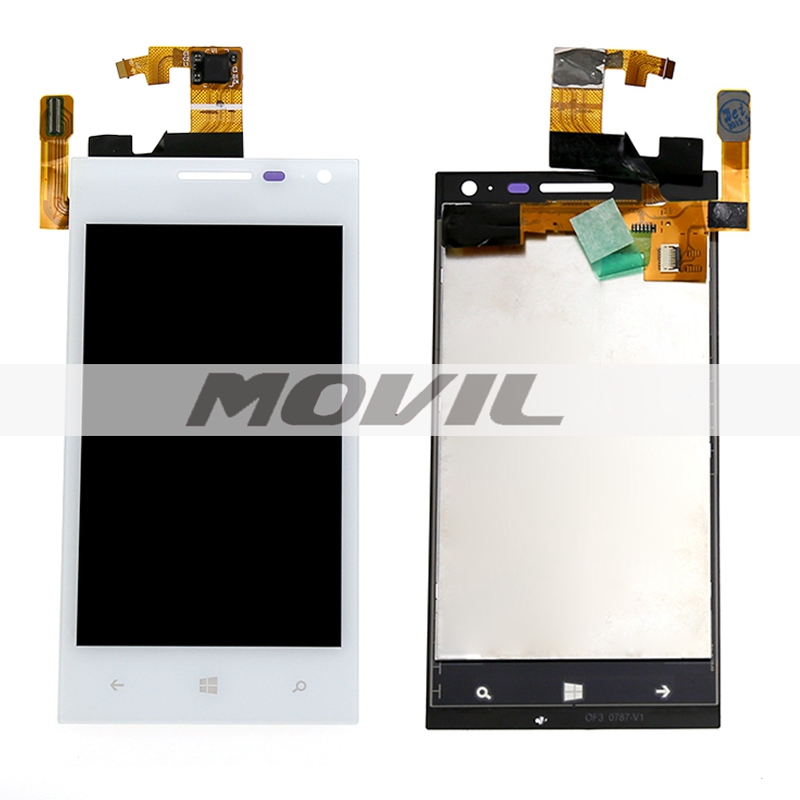 White LCD Display Touch Screen with Digitizer Full Assembly For Huawei Ascend W1-U00  C00 W1
